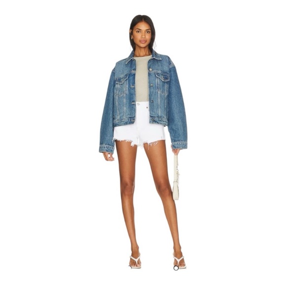 Agolde Pants - NWT Agolde Parker Vintage Cut Off Denim Shorts in Dough White Size 32